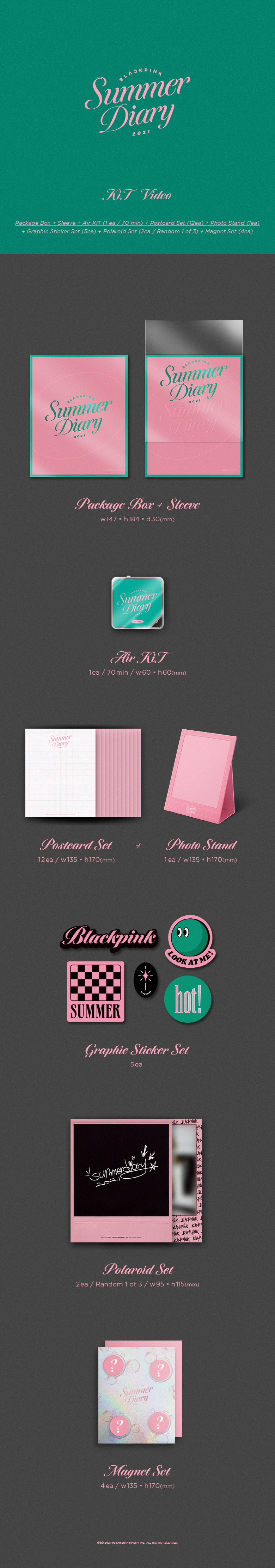 BLACKPINK Summer Diary 2021 ジス ジェニ ロゼ リサ｜CD