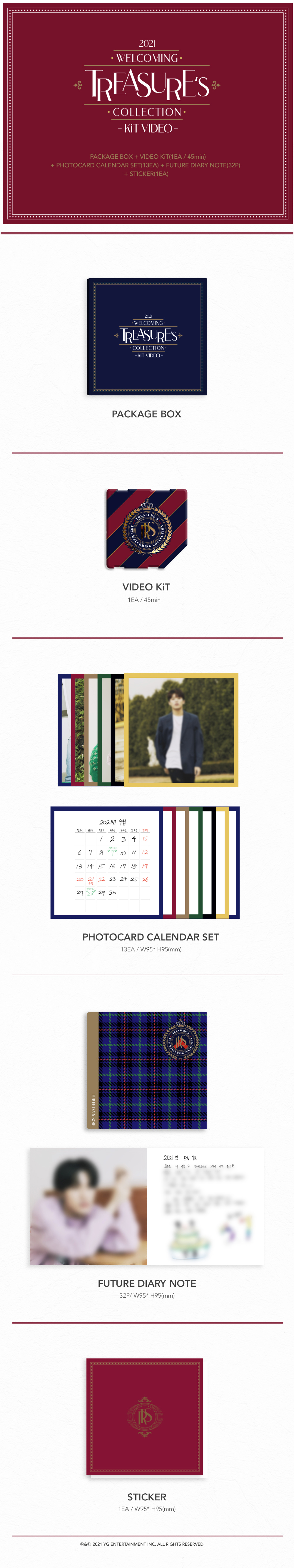 TREASURE’S 2021 WELCOMING COLLECTION : KiT VIDEO (+YG Select Gift.)